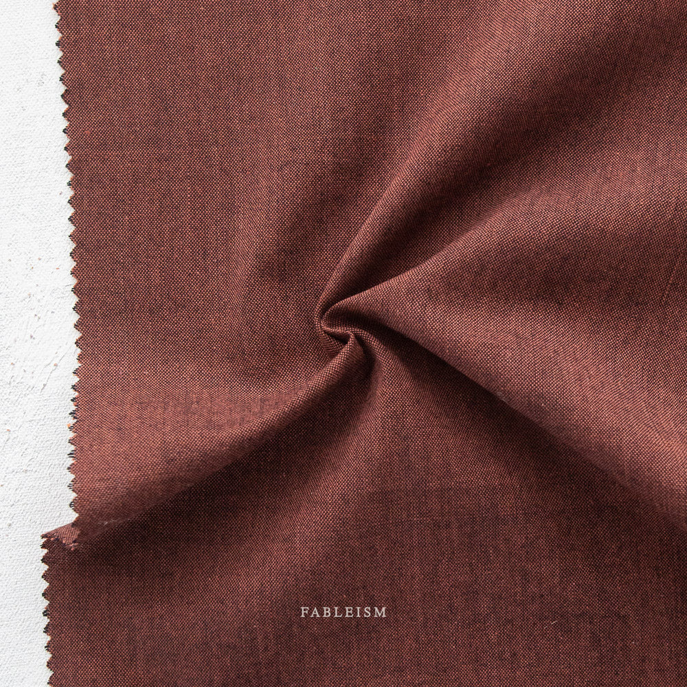 Nocturne - Everyday Chambray by Fableism Supply Co - GARNET