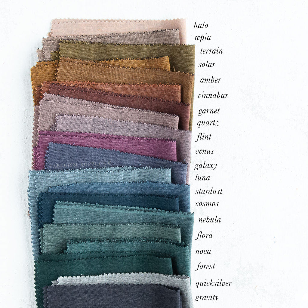 Nocturne - Everyday Chambray by Fableism  - CINNABAR - ECW-NOC-06