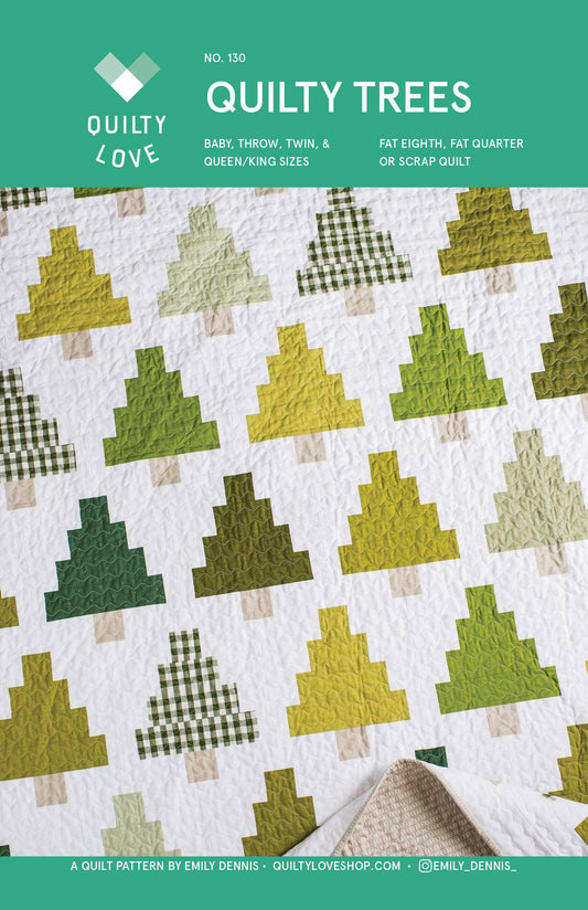 Quilty Love - Quilty Trees PAPER quilt pattern