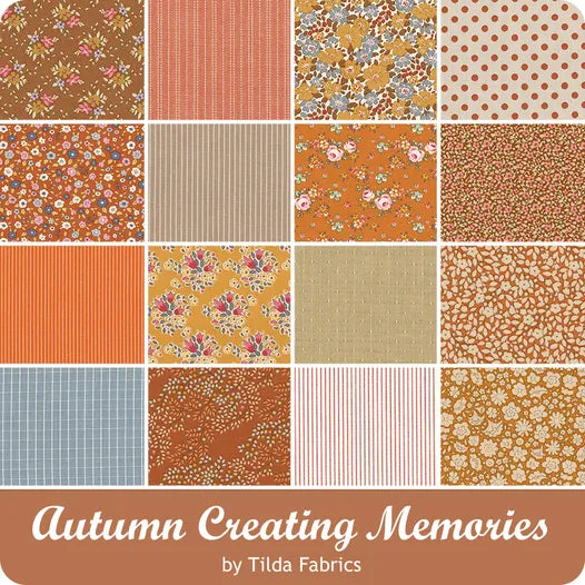 Tilda Creating Memories - WOVEN Autumn - Seamstripe Ginger 160074