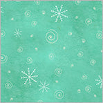 Snow Flurries Turquoise