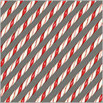 Candy Cane Stripe Grey