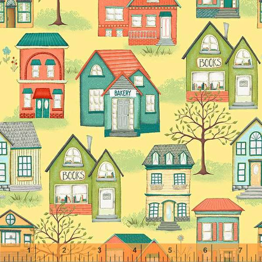 Be My Neighbor - Houses  - PALE YELLOW 53158-2