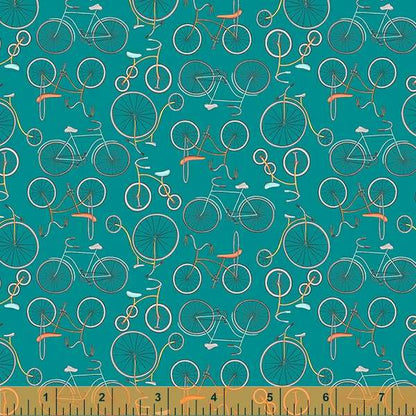 Be My Neighbor - Bicycles - TEAL 53162-9